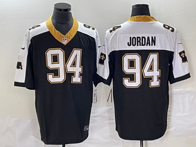 Men New Orleans Saints #94 Jordan Black Nike 2023 Vapor Untouchable Limited Player NFL Jersey->youth nfl jersey->Youth Jersey